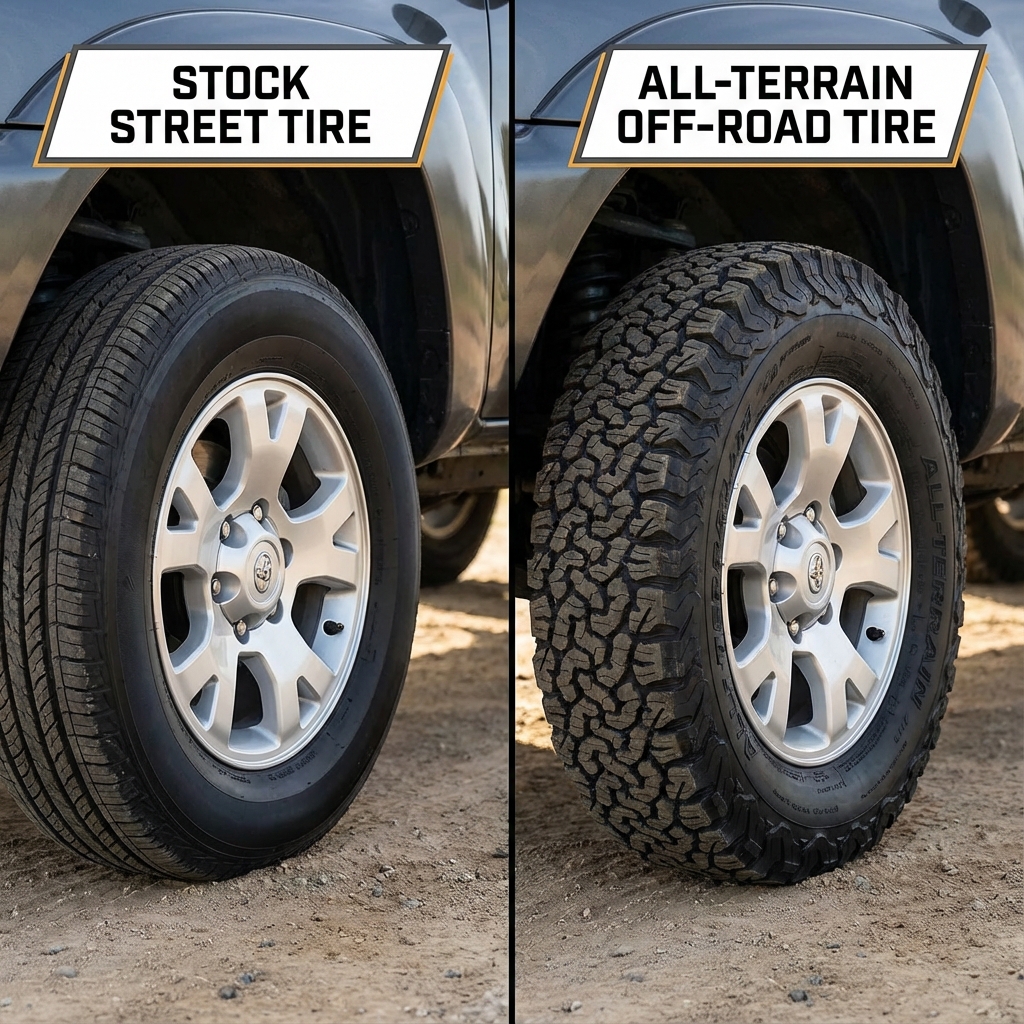 Stock vs Big Tires Comparison